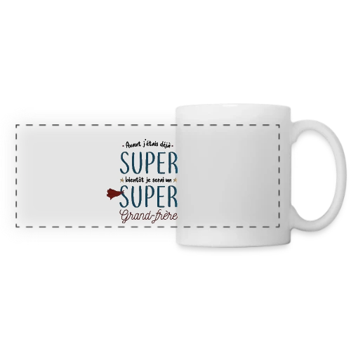 Futur Super Grand Frère - Mug panoramique contrasté et blanc