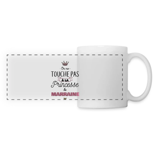 Ma Princesse de Marraine - Mug panoramique contrasté et blanc