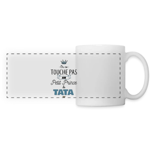 T-shirt "Mon Petit Prince de Tata" : Amour Infini - Mug panoramique contrasté et blanc
