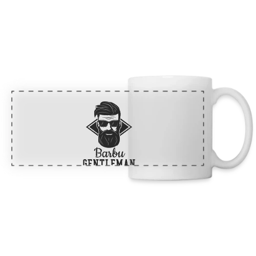 Le Gentleman Barbu - Mug panoramique contrasté et blanc