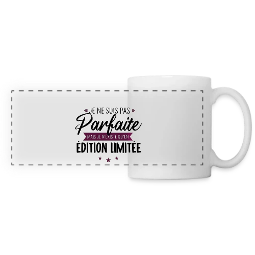 T-shirt Femme "Je Suis Une Édition Limitée" - Mug panoramique contrasté et blanc