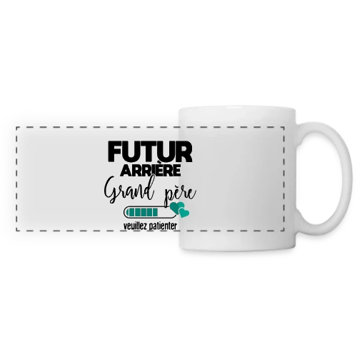 Futur Arrière-Grand-Père : Patience, Bébé Arrive ! - Mug panoramique contrasté et blanc