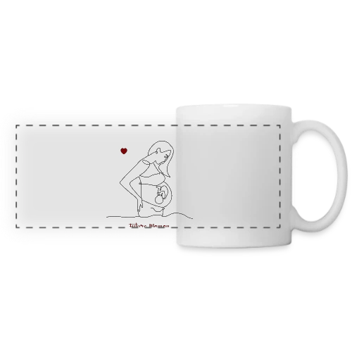 Future Maman : Douce Attente - Mug panoramique contrasté et blanc