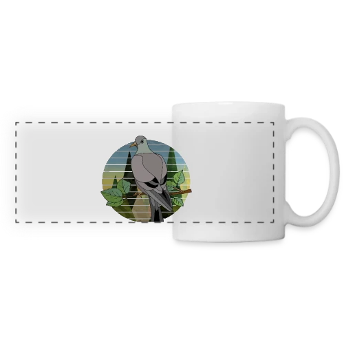 L'Oiseau Libre - Mug panoramique contrasté et blanc