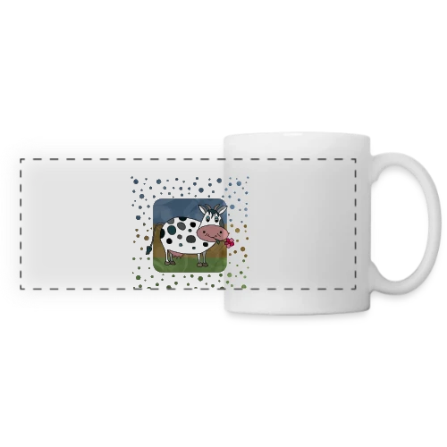 La Vache Joyeuse - Mug panoramique contrasté et blanc