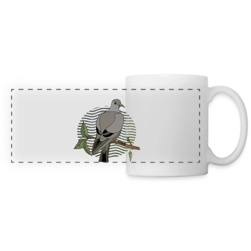 Oiseau Majestueux - Mug panoramique contrasté et blanc