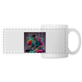 Maquette de Mug panoramique contrasté et blanc « Console Gaming : L'Essentiel du Passionné de Jeux Vidéo » à imprimer et personnaliser