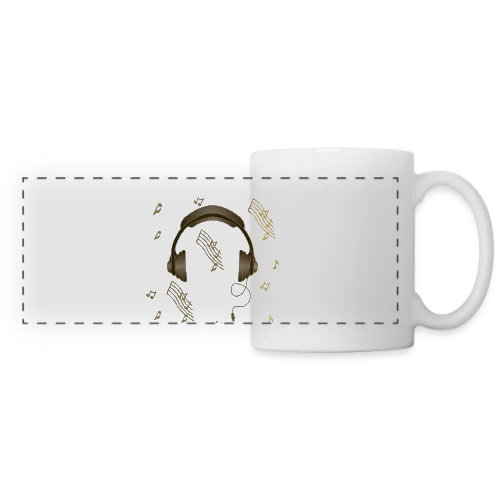 Casque Audio : Rythme & Style - Mug panoramique contrasté et blanc