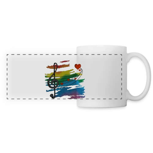 Mélodie Éternelle - Mug panoramique contrasté et blanc