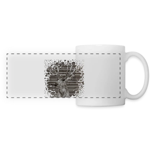 Esprit Cerf Majestueux - Mug panoramique contrasté et blanc