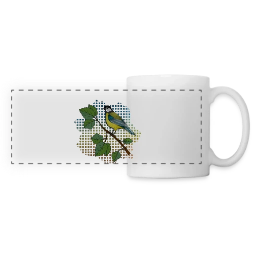 Oiseau Arc-en-Ciel - Mug panoramique contrasté et blanc