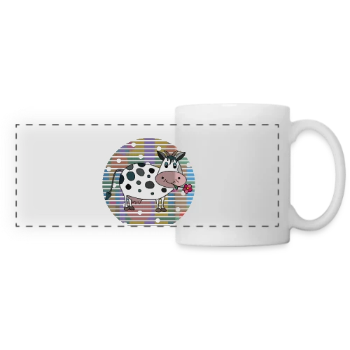 La Vache Adorable - Mug panoramique contrasté et blanc