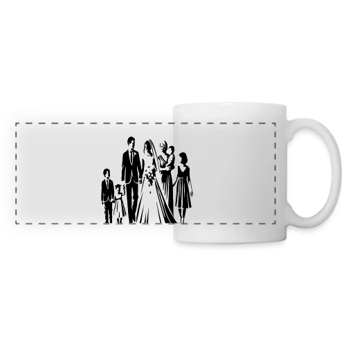 Mariage et Fête - Mug panoramique contrasté et blanc