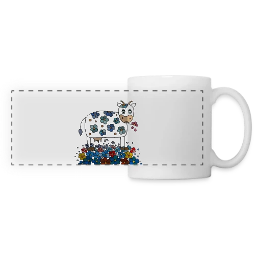 La Vache Mignonne - Mug panoramique contrasté et blanc