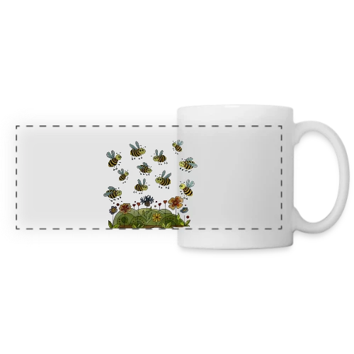 Monde des Insectes - Mug panoramique contrasté et blanc