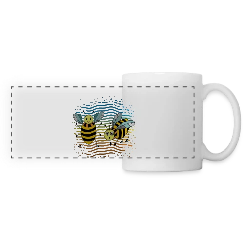 Le Royaume Fascinant des Insectes et Petites Bêtes - Mug panoramique contrasté et blanc