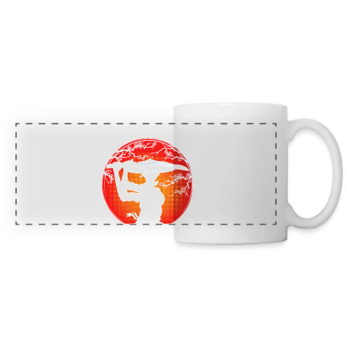 Kunoichi Esprit Bushido - Mug panoramique contrasté et blanc