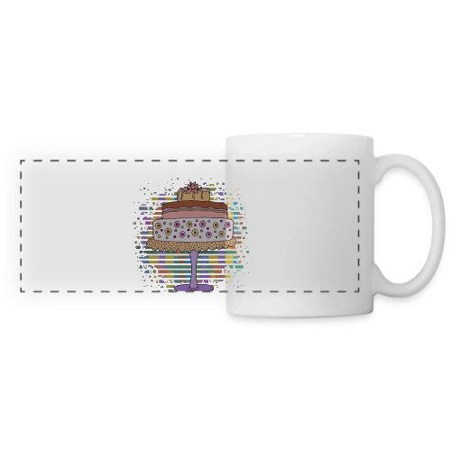 L'Élégance du Nombre 3003 - Mug panoramique contrasté et blanc