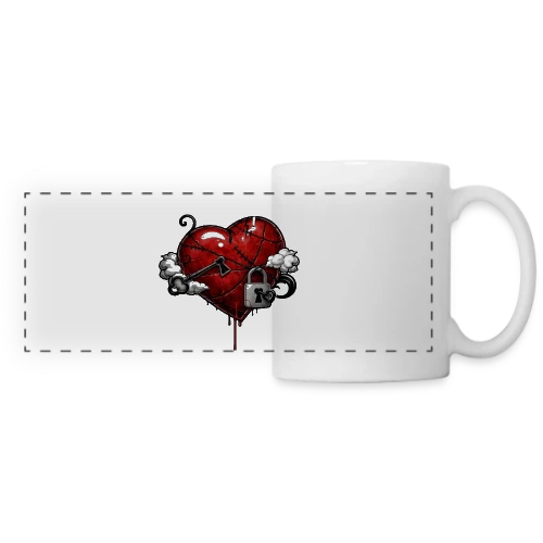 Cœur Résilient - Mug panoramique contrasté et blanc