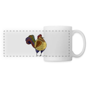 Maquette de Mug panoramique contrasté et blanc « Énigme Numérique 4194 » à imprimer et personnaliser