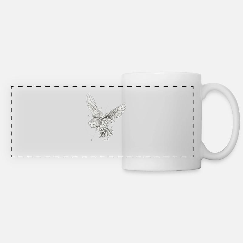 owl - Panoramic Mug - white
