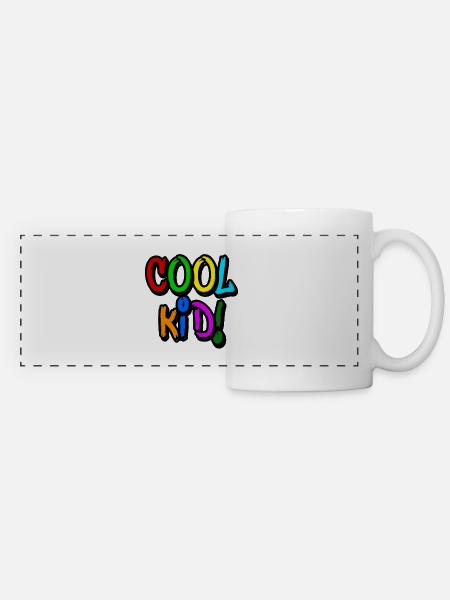 cool kid! - Panoramatasse - Weiß