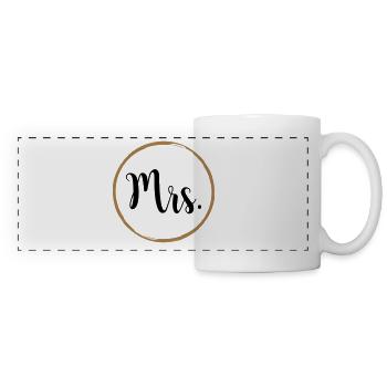 Mr Mrs Wedding Wedding - Panoramic Mug - white - Front