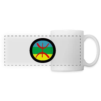 Amazigh - Mug panoramique contrasté et blanc - blanc - Devant