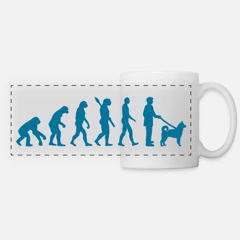 Norwegian Elkhound - Panoramic Mug - white