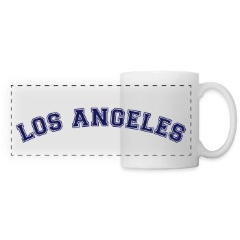 Los Angeles Scripture LA City Etats-Unis Amérique - Mug panoramique contrasté et blanc - blanc - Devant