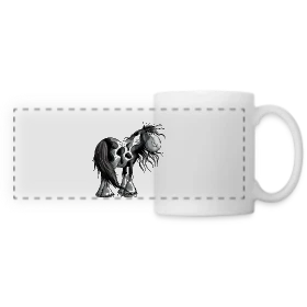 Maquette de Mug panoramique contrasté et blanc « Adorable Irish Tinker » à imprimer et personnaliser
