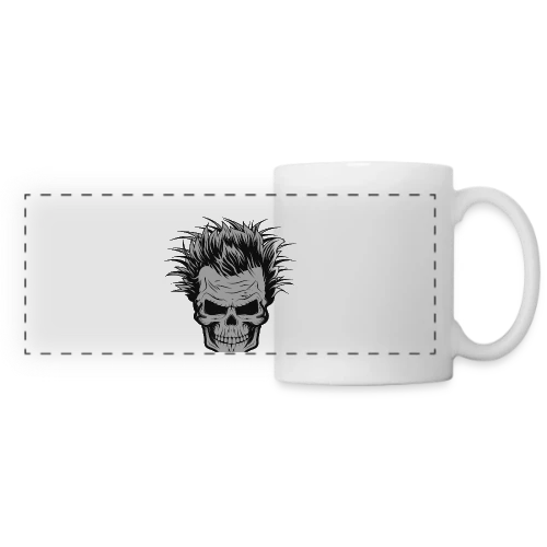 Crâne de Savant Fou - Mug panoramique contrasté et blanc