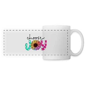 choose joy - Panoramic Mug - white - Front