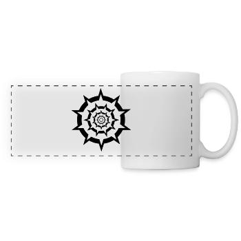 sun staub sonne energie rad rund schall zeit uhr - Panoramatasse - Weiß - Vorne