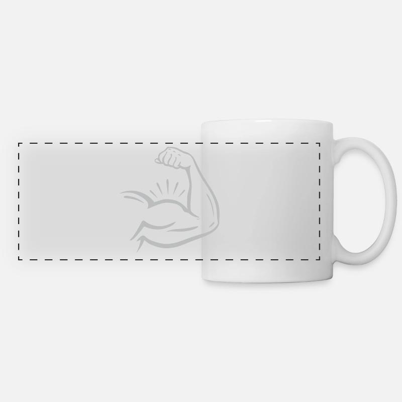 Bodybuilding - Panoramic Mug - white