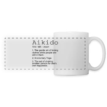 Aikido - Panoramatasse - Weiß - Vorne