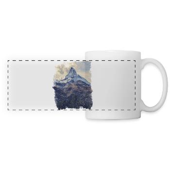 Berge & Diamonds - Panoramatasse - Weiß - Vorne