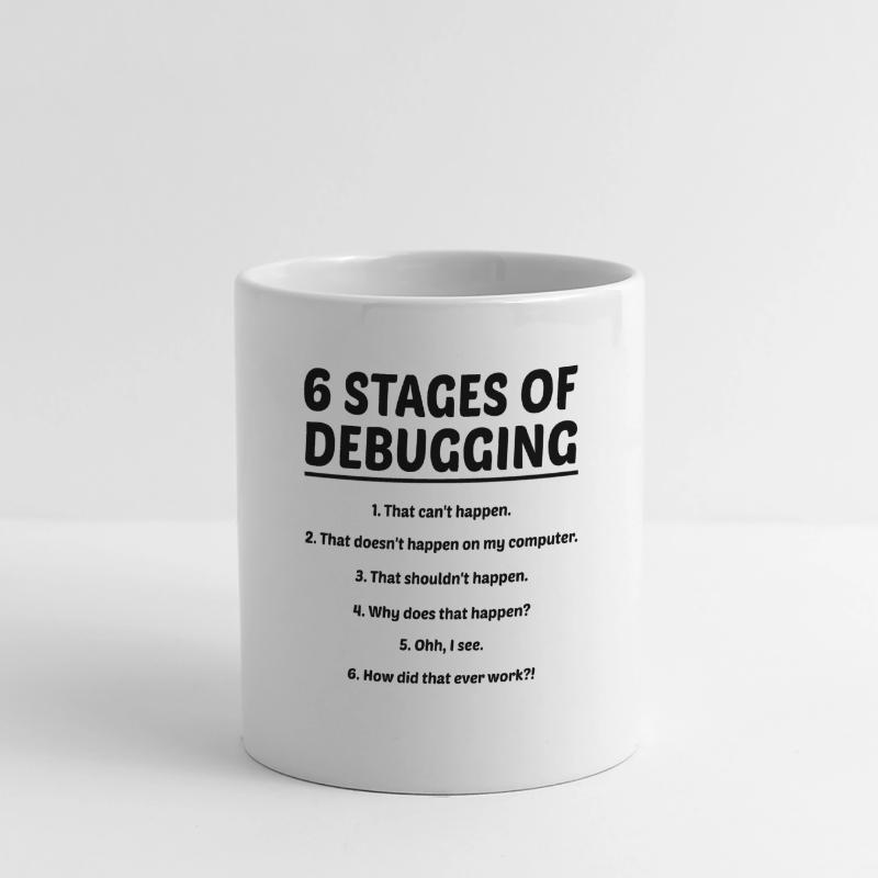 6 Stages Of Debugging Coder Programmer Software De Panoramatasse