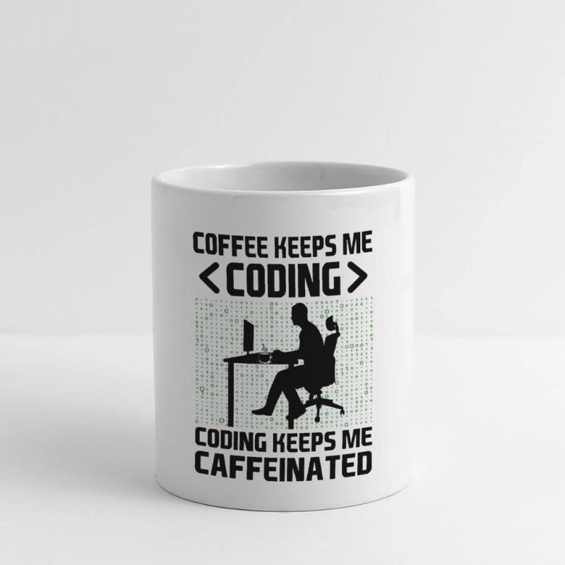 Kaffee-Codierung Programmierer Programmierer Entwickler Nerd Coff Panoramatasse