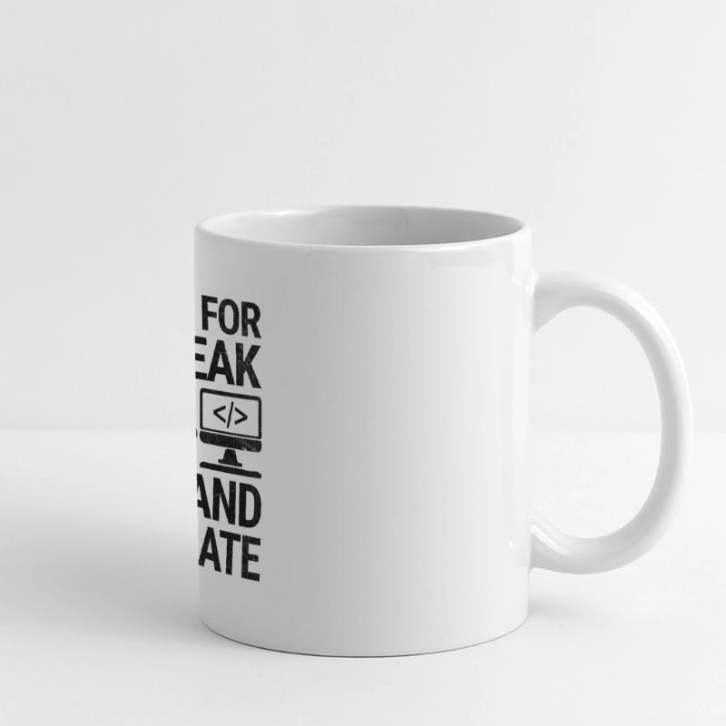 Café Codage Programmeur Codeur Développeur Nerd Coff Mug panoramique contrasté et blanc