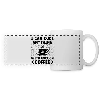 Kaffee-Codierung Programmierer Programmierer Entwickler Nerd Coff - Panoramatasse - Weiß - Vorne