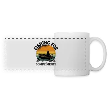 Fishing For Compliments Paddle Boat - Panoramic Mug - white - Front