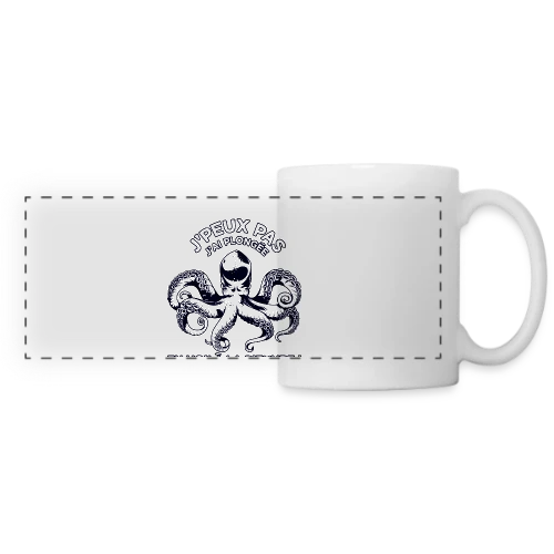 J'peux pas J'ai Plongée ! | T-Shirt Passion Sous-Marine - Mug panoramique contrasté et blanc