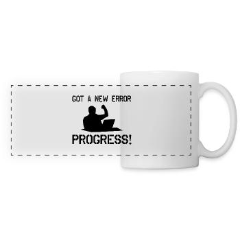 Got A New Error Progress Coder Software Developer - Panoramatasse - Weiß - Vorne