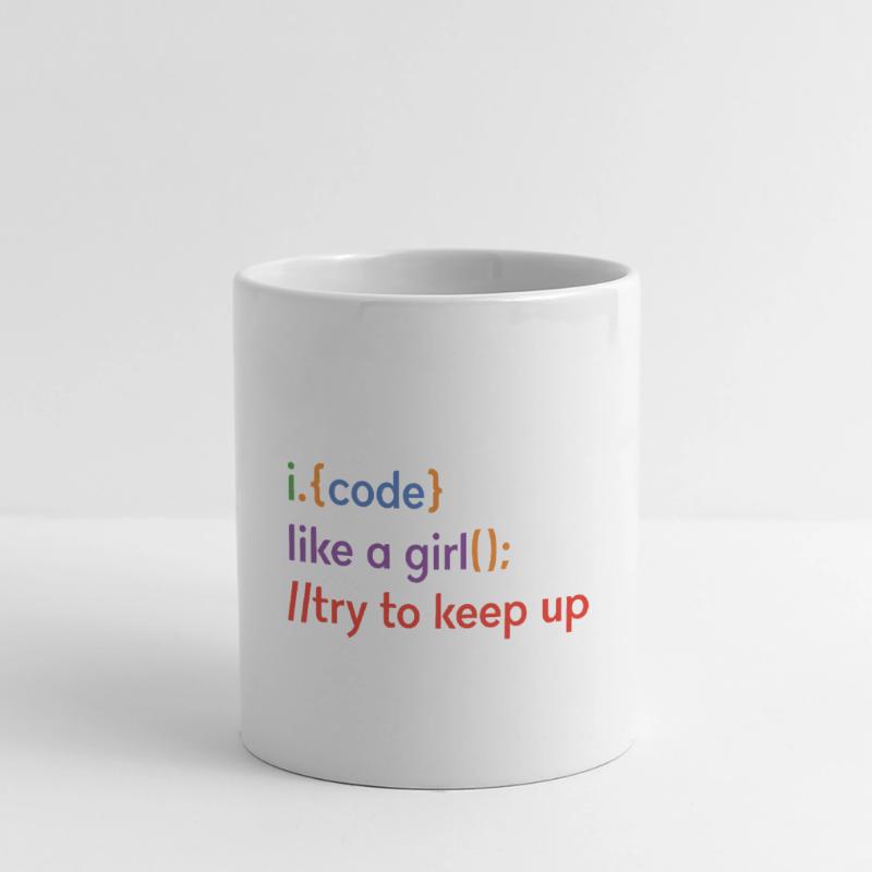 I Code Like A Girl Try To Keep Up Coder Programmer Panoramatasse