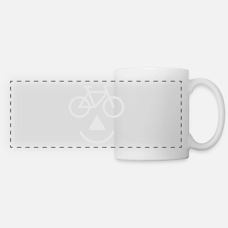 vélo vélo - Mug panoramique contrasté et blanc - blanc