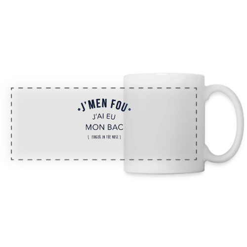 Diplômé du Bac : Mission Accomplie ! - Mug panoramique contrasté et blanc