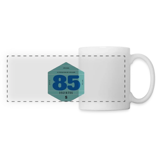 Vignette Rétro Automobile France 1985 - Mug panoramique contrasté et blanc