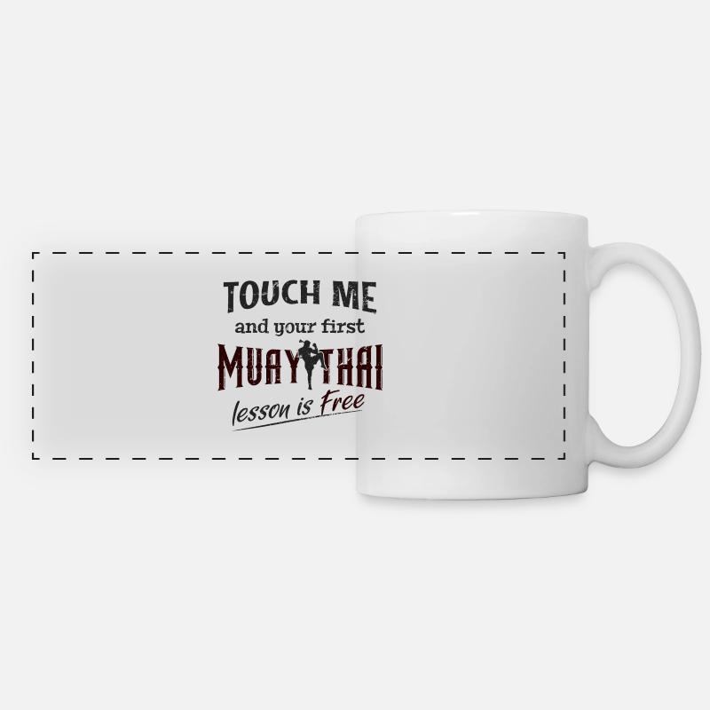 Muay Thai - Panoramic Mug - white