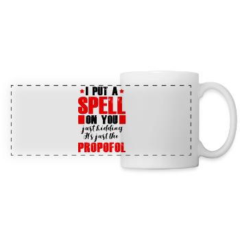 Magic Propofol Anesthésiste Anesthésie - Mug panoramique contrasté et blanc - blanc - Devant